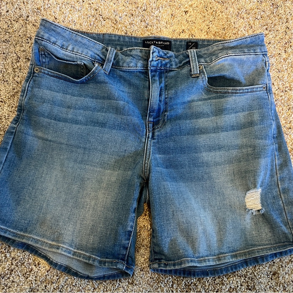 Lucky Brand Women’s 10/30 “Roll-up” Blue Denim Shorts